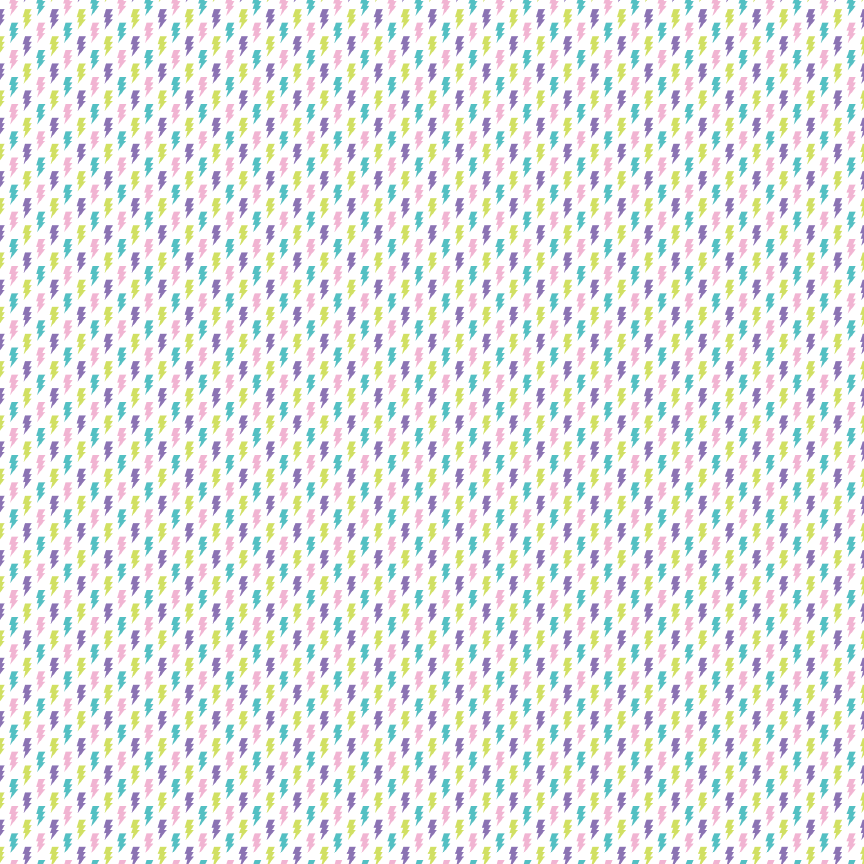 Neon Lighting Bolts Pattern Acrylic Sheet - CMB Pattern Acrylic